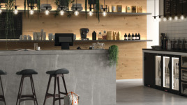 Charmantes Ambiente durch die DecoWall „Esbjerg Rüster“