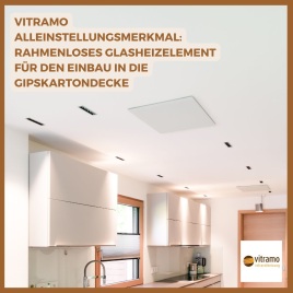 💡 Unsichtbar integrierte Wärme – Infrarotheizung VH-I von Vitramo