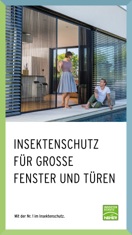 Warum Sie bei großen Fenstern und Türen nicht auf Insektenschutz verzichten müssen