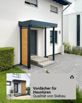 Vordächer für Haustüren – individuell auf Maß gefertigt