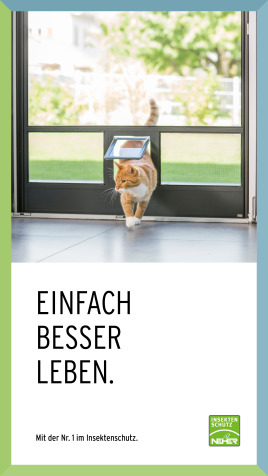 🐾 Insektenschutz mit ein- und Ausgang für Samtpfoten