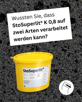 ✨ StoSuperlit K 0.8 – Ein Produkt zwei Finishs