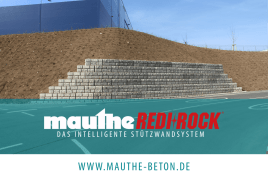 REDI-ROCK Stützwand beim Logistikzentrum in Heidenheim