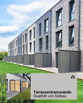 Terrassentrennwände - Sichtschutz auf Maß