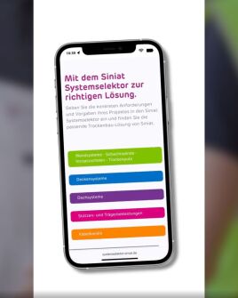 Mit dem Siniat Systemselektor zur richtigen Lösung!