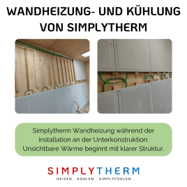 Simplytherm Wandheizung- und Kühlung - Ein System - drei Schritte.