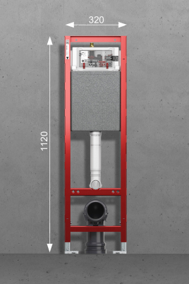 TECEprofil Compact 320: Schmales WC-Modul für knifflige Einbausituationen