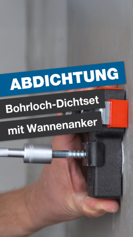 Wannenrandbefestigung an einer abgedichteten Wand?