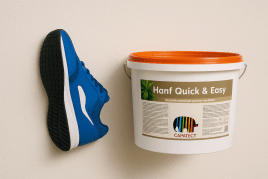 👟 Was Schuhsohlen dauerhaft verklebt, hält auch an der Wand. 🧱