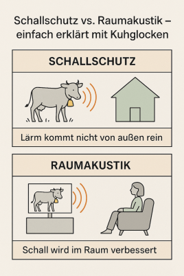 🔊 Schallschutz vs. Raumakustik