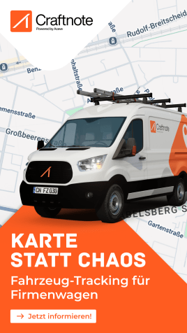 Fahrzeug-Tracking mit Craftnote