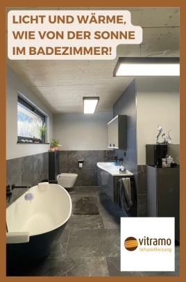Infrarotwärme & Licht im Badezimmer – modern, effizient und stilvoll
