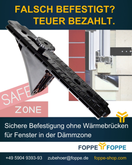 Kunststoffkonsole statt Stahlanker