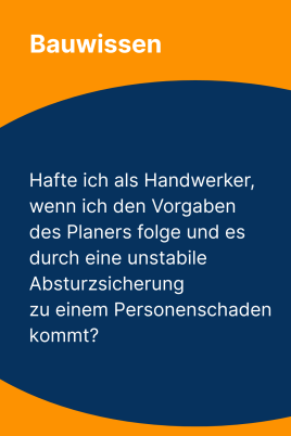 Haftung des Handwerkers?