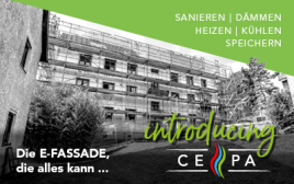 Mustersanierung und Eignung für das Wärmenetz durch die CEPA-Energiefassade