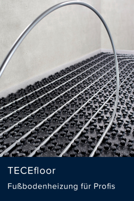 TECEfloor – Fußbodenheizung für Profis