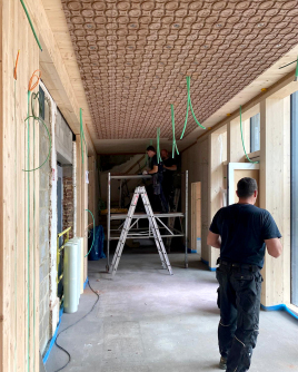 Büro in Eupen mit ArgillaTherm ausgestattet