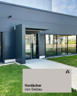 Vordächer farblich abgestimmt von Siebau