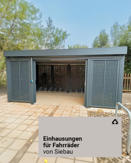 Einhausungen für Fahrräder von Siebau
