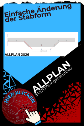 Neu in Allplan 2026 Ingenieurbau - #02 Einfache Änderung der Stabform