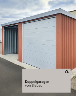 Doppelgaragen aus Stahl