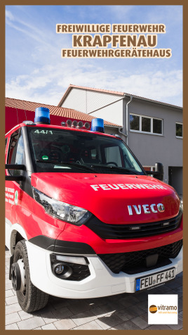 Modernes All-Electric-Feuerwehrhaus Infrarot beheizt
