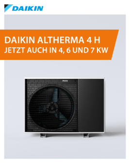 R-290 neu gedacht: Neue Leistungsgrößen für die DAIKIN Altherma 4 H-Reihe