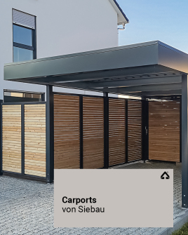 Carports mit Sichtschutz aus Holzlatten