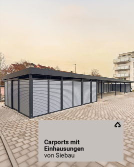 Carports mit Einhausungen