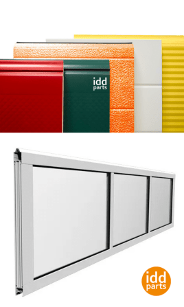 Riesige Auswahl an Ersatzpaneelen und Aluminium-Rahmensektionen für Tore fast aller Marken.