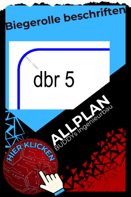 Biegerolle beschriften in Allplan