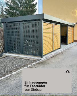 Einhausung für Fahrräder