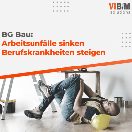 🏗️ BG Bau: Arbeitsunfälle sinken, Berufskrankheiten steigen