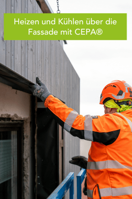Heizen und Kühlen direkt über die Fassade