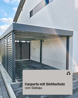 Carports mit Sichtschutz