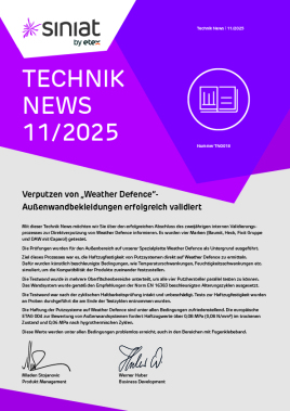 Geprüft für die Praxis – Weather Defence als validierter Putzträger