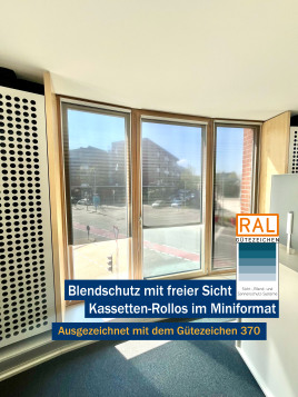 Transparenter Blendschutz in RAL-Qualität