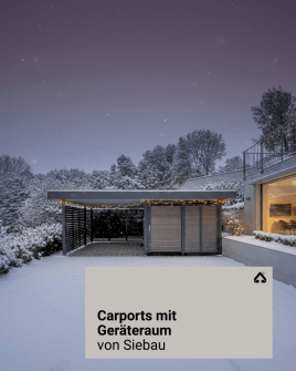 Carports mit Geräteraum und hoher Schneelast
