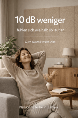 10 dB weniger
