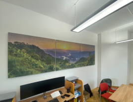 Vorher: kahle Wand. Nachher: Ruhe.