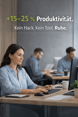 +15–25 % Produktivität.