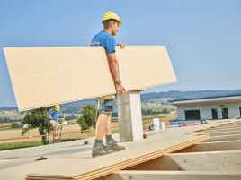 Hochwertige EGGER DHF Unterdeckplatte für sicheren Holzrahmenbau