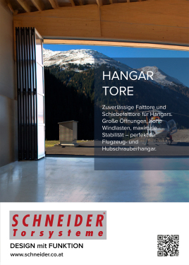 🚁 ✈️ Hangartore von 𝐒𝐂𝐇𝐍𝐄𝐈𝐃𝐄𝐑 𝐓𝐨𝐫𝐬𝐲𝐬𝐭𝐞𝐦𝐞 – für Flugzeug- und Hubschrauberhangars jeder Größe