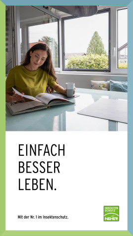 Fliegengitter nachrüsten? Kein Problem mit Neher Insektenschutz