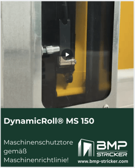 Maschinenschutztore gemäß Maschinenrichtlinie!