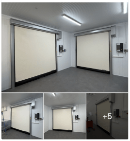 Schnelllauftore in Kühl- und Tiefkühlbereichen.