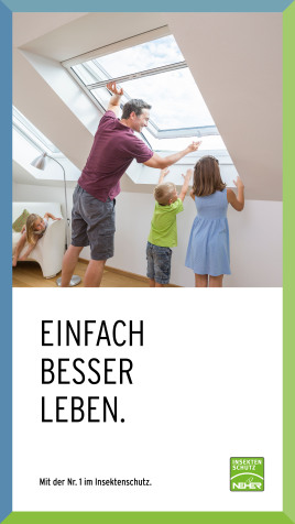 Insektenschutzrollo für Dachfenster von Neher Insektenschutz