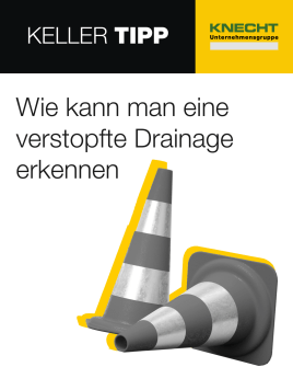KNECHT Kellertipp | Erkennen einer verstopften Drainage