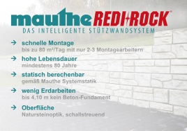 Die Vorteile des Redi-Rock Stützwandsystems