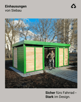 Einhausungen für Fahrräder